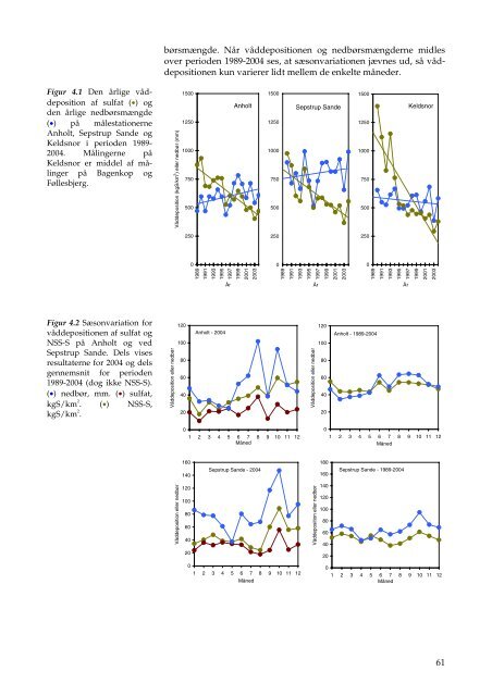 Atmosfærisk deposition, driftsrapport for luft- forurening i 2004