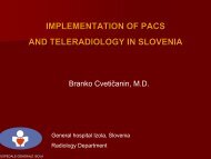 B. Cveticanin: Implementation of PACS and teleradiology in Slovenia