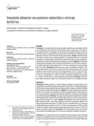 Artigo - Sociedade Brasileira de Nutrição Parenteral e Enteral