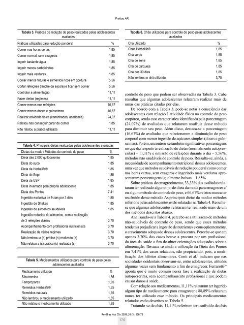 Artigo - Sociedade Brasileira de Nutrição Parenteral e Enteral