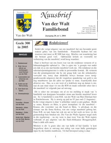 Jaargang20,Nr1,2004 - Van Der Walt Bond