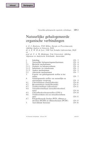 Natuurlijke gehalogeneerde organische verbindingen - Chemische ...