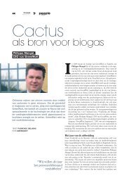 Cactus als bron voor biogas, Philippe Mengal, CEO van Greenwatt