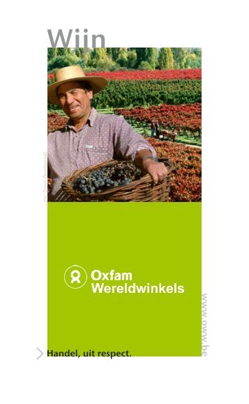 Wijnfolder - Oxfam Wereldwinkels