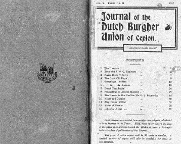 Part 1-2 - Dutch Burgher Union of Ceylon