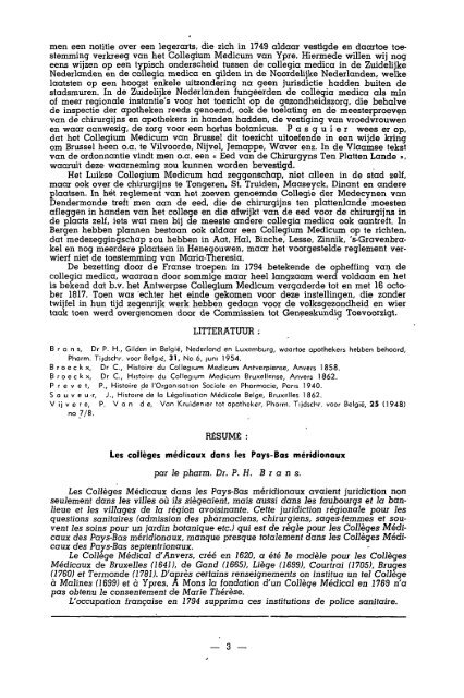 1956-014 geschiedenis/histoire pharmacie - Kringgeschiedenis