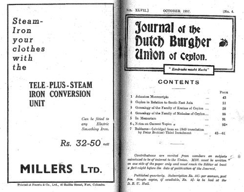 Part 4 Dutch Burgher Union Of Ceylon Part 4 Dutch Burgher Union Of Ceylon