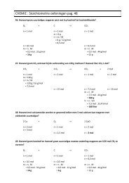 CHEMIE : Stoichiometrie oefeningen pag. 48