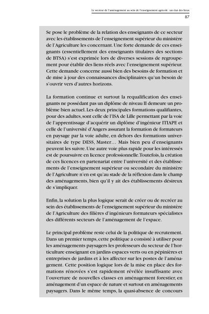 Rapport de l'Inspection de l'enseignement agricole 2001 - ChloroFil