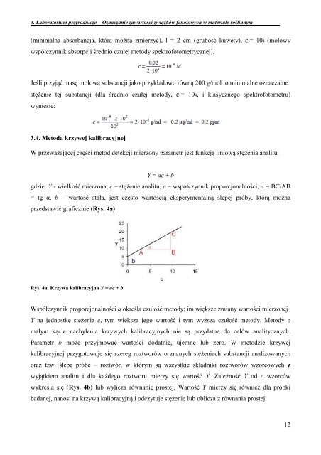 4. Oznaczanie zawartości związków fenolowych w materiale ...