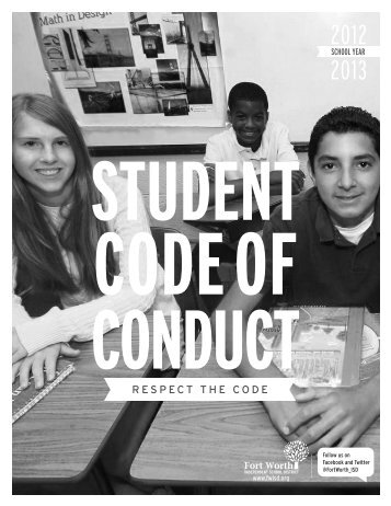 Student Code of Conduct - Fort Worth ISD