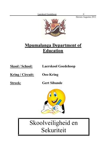 Beleid oor die - Laerskool Goedehoop