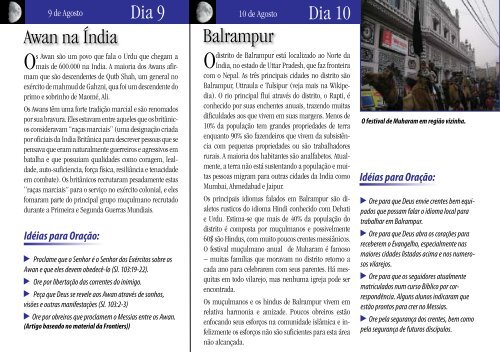 30 Dias de Oração pelo Mundo Muçulmano - Get a Free Blog