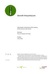 Barwniki fotosyntetyczne - BioCentrum Edukacji Naukowej