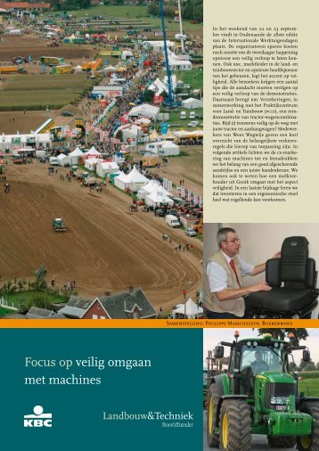 Focus op veilig omgaan met machines