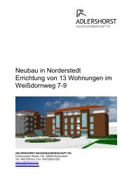 Neubau in Norderstedt Errichtung von 13 Wohnungen im ...