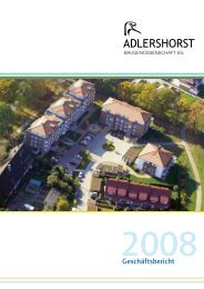 Geschäftsbericht 2008 - Adlershorst Baugenossenschaft eG