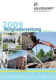 2009 - Adlershorst Baugenossenschaft eG