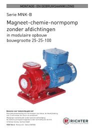 Magneet-chemie-normpomp zonder afdichtingen - RICHTER