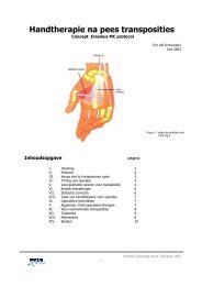 Handtherapie na pees transposities - Handen Team Zeeland