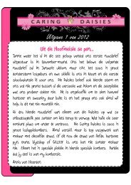 Newsletter 1 of 2012 - Caring Daisies