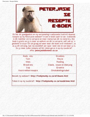 Peter-jasies - Resepte Bladsy
