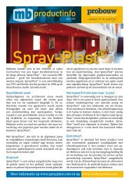 Sprayplast product informatie en specificaties