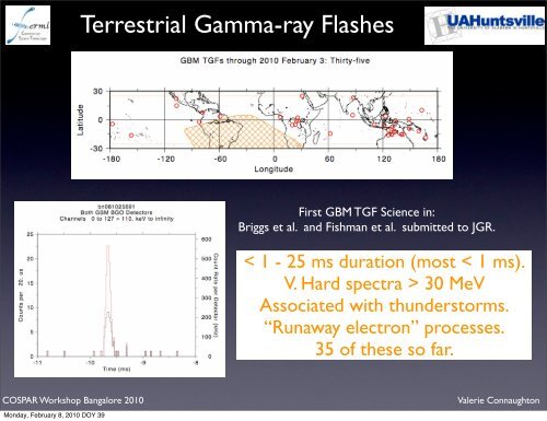 Fermi GBM Science. Valerie Connaughton of the ... - Fermi - NASA