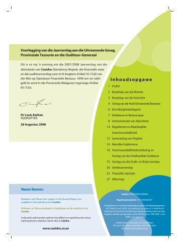 casidra (eiendoms) beperk