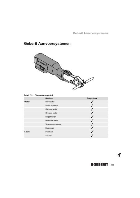 Geberit Aanvoersystemen