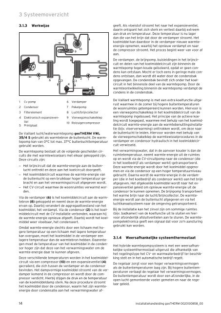 Installatiehandleiding Vaillant 3 kW geoTHERM ... - NBD-online