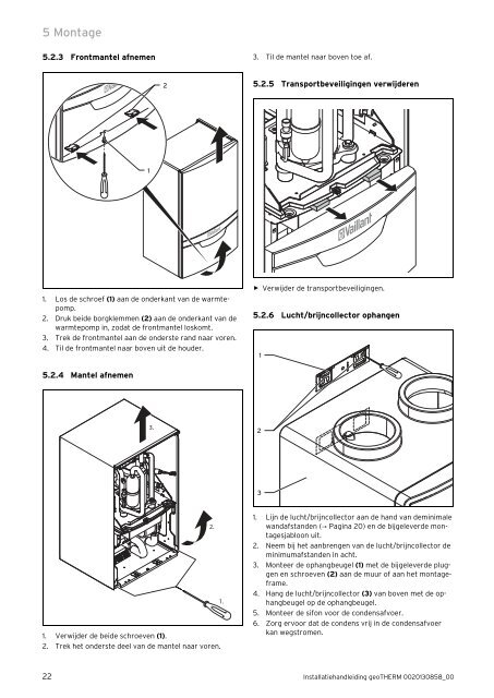 Installatiehandleiding Vaillant 3 kW geoTHERM ... - NBD-online