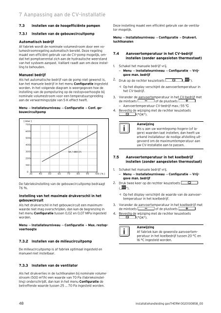 Installatiehandleiding Vaillant 3 kW geoTHERM ... - NBD-online