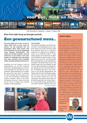 Nieuwsbrief Najaar 2009 - SAC