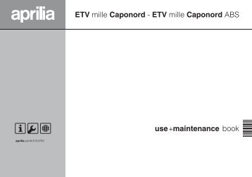 ETV mille Caponord ABS - Aprilia Brand - After-Sales Website