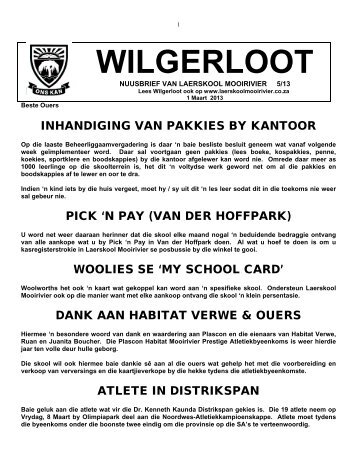 WILGERLOOT - Laerskoolmooirivier.co.za