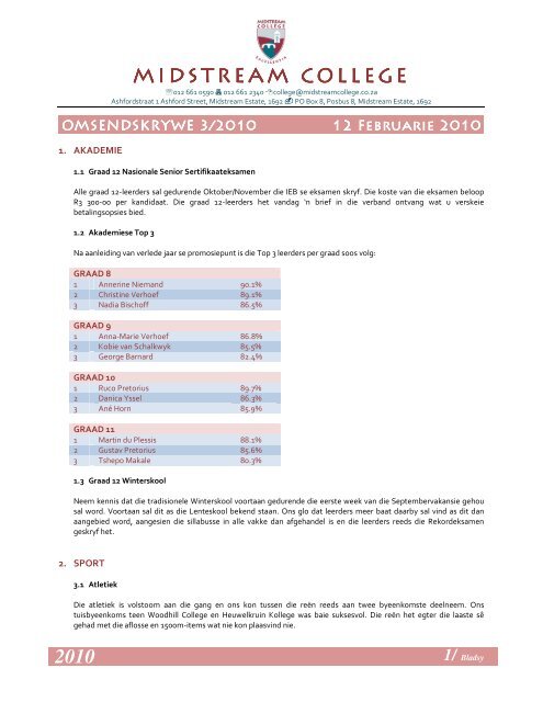 3 - Midstream College