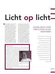 Johan SMiTS oVEr VErliChTinG in dE BadKaMEr - Lichtconsult.nl