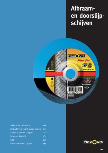 Afbraam- en doorslijp- schijven - Brammer