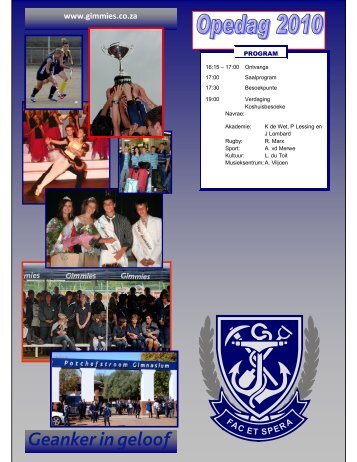 wat bied - Potchefstroom Gimnasium