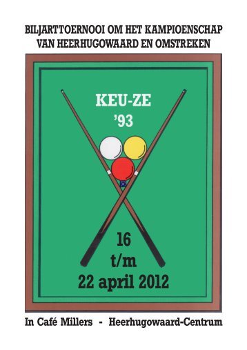 16 t/m 22 april 2012 - Welkom op de site van Stichting Keu-ze'93