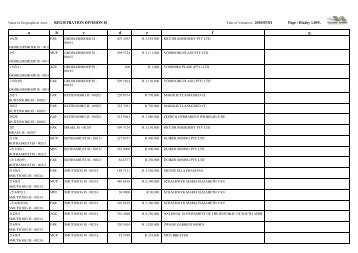 Seagate Crystal Reports - Valua - msukaligwa municipality