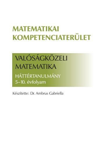 MATEMATIKAI KOMPETENCIATERÜLET - Sulinet