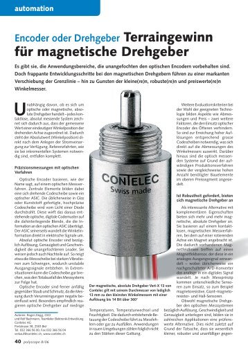 für magnetische Drehgeber - Contelec AG