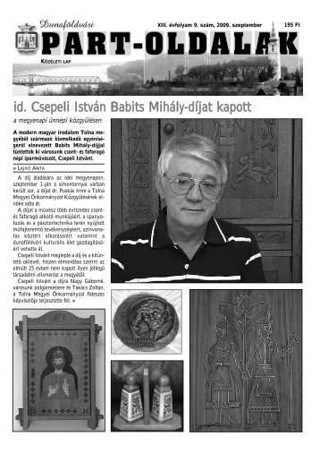 id. Csepeli István Babits Mihály-díjat kapott - Part-Oldalak Kulturális ...