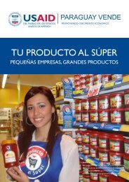 TU PRODUCTO AL SÚPER - USAID / Paraguay