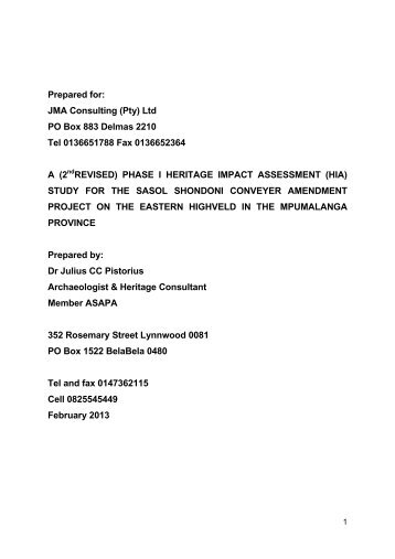 Sasol Shondoni Conveyer Amendment _2nd revised_.pdf - SAHRA