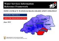 Water Services Information Reference Framework - DWA Home Page