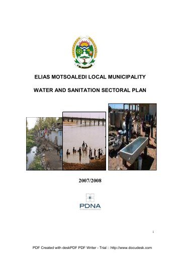 Water and Sanitation Sectoral Plan.pdf - Elias Motsoaledi Municipality