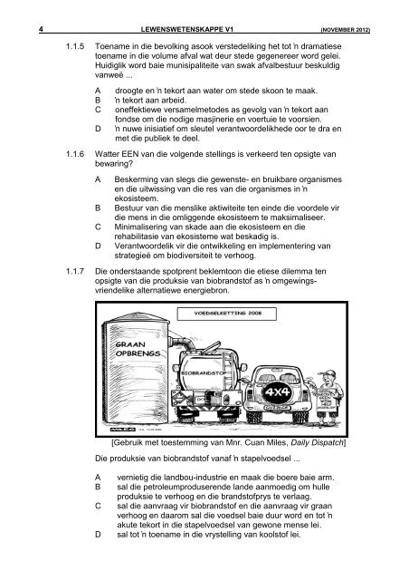 Lewenswetenskappe V1 - ecexams.co.za